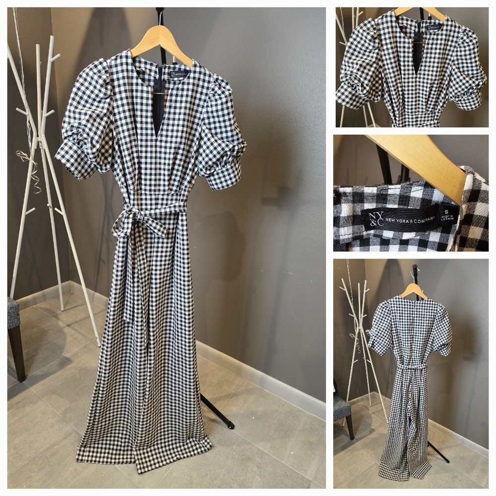 New York and Co. Jumpsuit Black/White